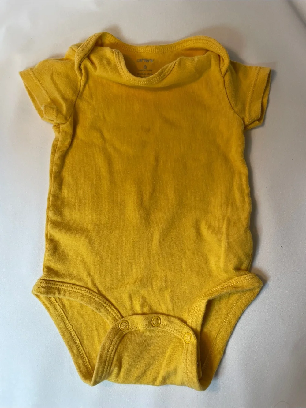 Carter's Short-Sleeve Bodysuit Set - Yellow, White & Gray Stripes